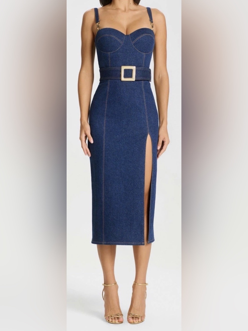 NADINE MERABI Jenna Denim Dress